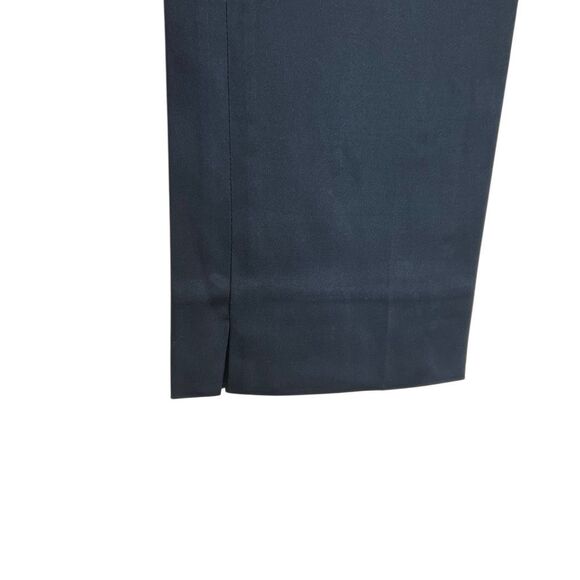 Talbots NWT Signature Low Rise Flat Front Cropped Trouser Pants Black Size 4P - Picture 10 of 11